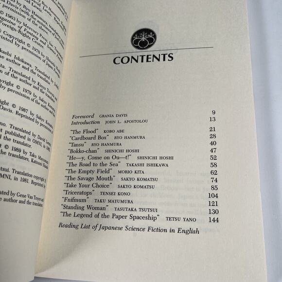 The Best Japanese Science Fiction Stories Paperback Book Sci-Fi 1989 Kobo Abe - Picture 5 of 7